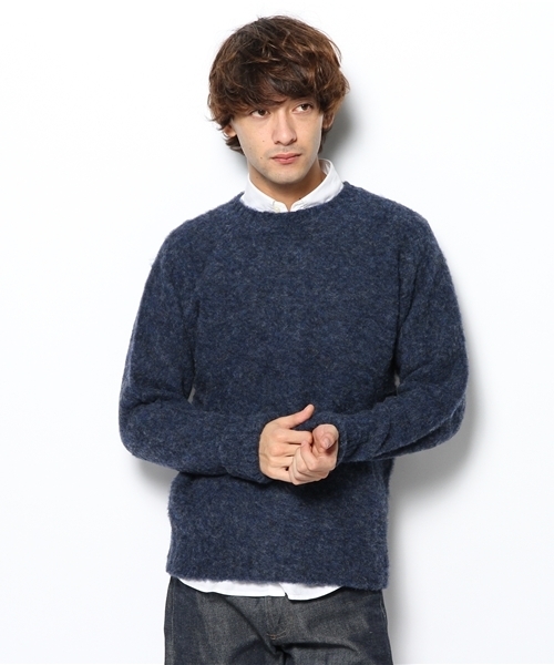 BEAUTY&YOUTH UNITED ARROWS（ビューティーアンドユースユナイテッドアローズ）の「＜C.E. FORSYTH＞ CREW/NECK KNIT/ニット （fyowm）（ニット/セーター・メンズ・ホワイト/グレー/レッド/ケリー/ネイビー・38/40/42）」の4枚目の写真