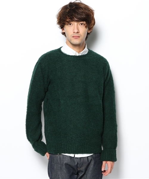 BEAUTY&YOUTH UNITED ARROWS（ビューティーアンドユースユナイテッドアローズ）の「＜C.E. FORSYTH＞ CREW/NECK KNIT/ニット （fyowm）（ニット/セーター・メンズ・ホワイト/グレー/レッド/ケリー/ネイビー・38/40/42）」の3枚目の写真