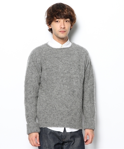 BEAUTY&YOUTH UNITED ARROWS（ビューティーアンドユースユナイテッドアローズ）の「＜C.E. FORSYTH＞ CREW/NECK KNIT/ニット （fyowm）（ニット/セーター・メンズ・ホワイト/グレー/レッド/ケリー/ネイビー・38/40/42）」の6枚目の写真