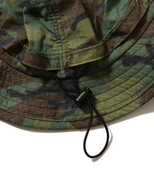 BEAMS PLUS（ビームスプラス）の「BEAMS PLUS / ポプリン ジャングルハット（ハット・メンズ・ベージュ/ライトグリーン/カモフラージュ・ONESIZE）」の7枚目の写真