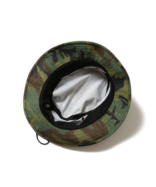 BEAMS PLUS（ビームスプラス）の「BEAMS PLUS / ポプリン ジャングルハット（ハット・メンズ・ベージュ/ライトグリーン/カモフラージュ・ONESIZE）」の8枚目の写真