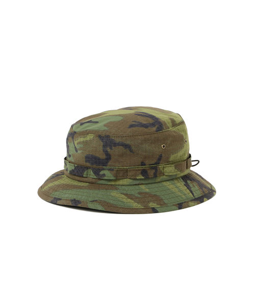 BEAMS PLUS（ビームスプラス）の「BEAMS PLUS / ポプリン ジャングルハット（ハット・メンズ・ベージュ/ライトグリーン/カモフラージュ・ONESIZE）」の21枚目の写真