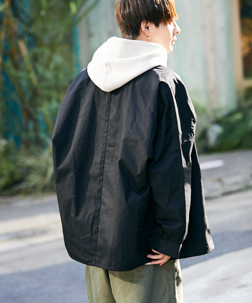 kutir(クティール)の「コーチシャツジャケット(ブルゾン・メンズ・ブラック/ブラック系その他/ベージュ・SMALL/MEDIUM/LARGE)」の8枚目の写真