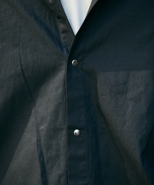 kutir(クティール)の「コーチシャツジャケット(ブルゾン・メンズ・ブラック/ブラック系その他/ベージュ・SMALL/MEDIUM/LARGE)」の10枚目の写真