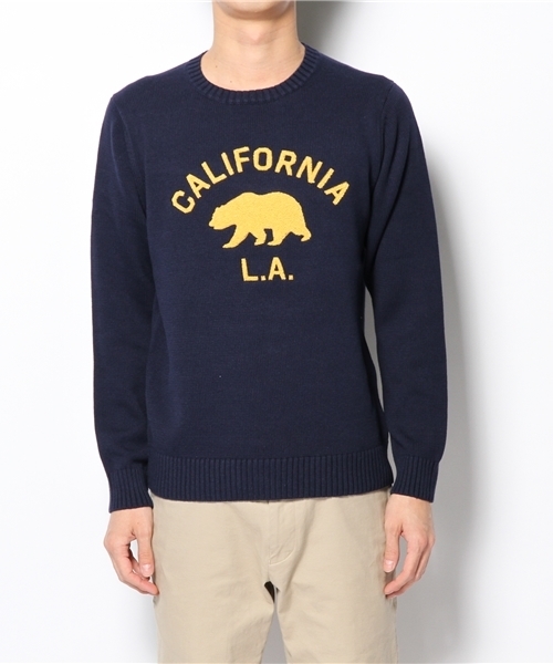 BEAMS（ビームス）の「○BEAMS / エンブロイダリー刺繍 クルーネックニット（ニット/セーター・メンズ・ライトグレー/グリーン/ネイビー・X-LARGE/SMALL/LARGE/MEDIUM）」の11枚目の写真