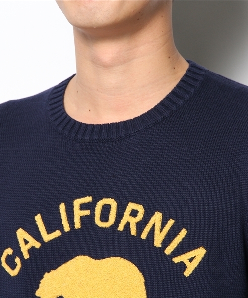 BEAMS（ビームス）の「○BEAMS / エンブロイダリー刺繍 クルーネックニット（ニット/セーター・メンズ・ライトグレー/グリーン/ネイビー・X-LARGE/SMALL/LARGE/MEDIUM）」の6枚目の写真