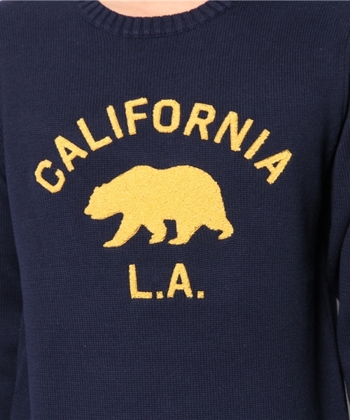 BEAMS（ビームス）の「○BEAMS / エンブロイダリー刺繍 クルーネックニット（ニット/セーター・メンズ・ライトグレー/グリーン/ネイビー・X-LARGE/SMALL/LARGE/MEDIUM）」の8枚目の写真