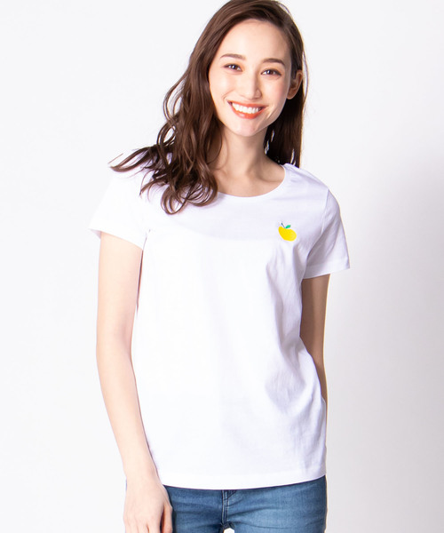 【ULTRA TEE】アップルホワイトTシャツ 【ULTRA TEE】アップルホワイトTシャツ