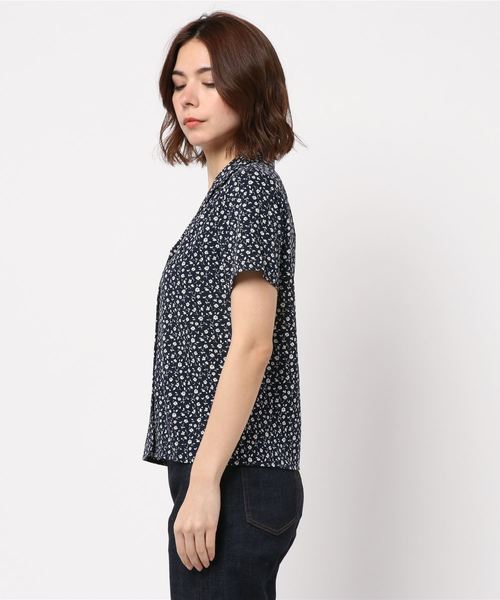 fifth（フィフス）の「レトロフラワー開襟シャツ（シャツ/ブラウス・レディース・ネイビー/レッド/イエロー・MEDIUM）」の12枚目の写真