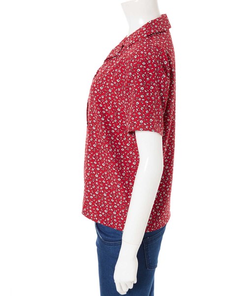 fifth（フィフス）の「レトロフラワー開襟シャツ（シャツ/ブラウス・レディース・ネイビー/レッド/イエロー・MEDIUM）」の5枚目の写真