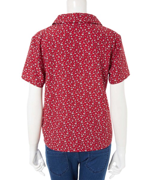 fifth（フィフス）の「レトロフラワー開襟シャツ（シャツ/ブラウス・レディース・ネイビー/レッド/イエロー・MEDIUM）」の8枚目の写真