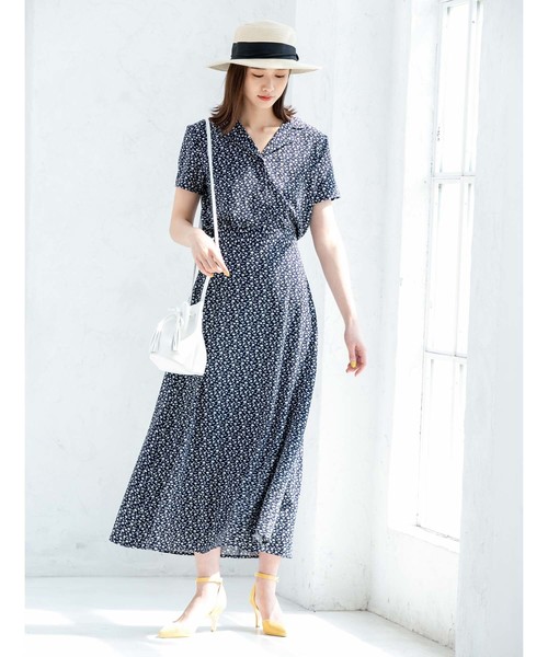 fifth（フィフス）の「レトロフラワー開襟シャツ（シャツ/ブラウス・レディース・ネイビー/レッド/イエロー・MEDIUM）」の16枚目の写真