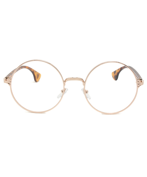 WEGO（ウィゴー）の「WEGO/メタルラウンドタイプ（メガネ・メンズ・ブラウン系その他/ブラック・FREE）」の3枚目の写真