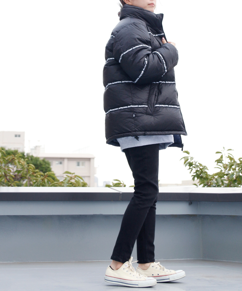 First c ダウンジャケット コート セール テープリバーシブルダウンジャケット Down Down ファーストダウン のファッション Down First ファーストダウン