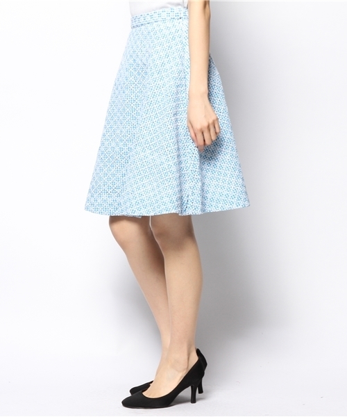 Khaju（カージュ）の「★★Khaju:ギンガムチェックレーススカート（スカート・レディース・ライトブルー/ネイビー・ONE SIZE）」の3枚目の写真