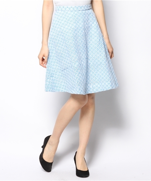 Khaju（カージュ）の「★★Khaju:ギンガムチェックレーススカート（スカート・レディース・ライトブルー/ネイビー・ONE SIZE）」の12枚目の写真