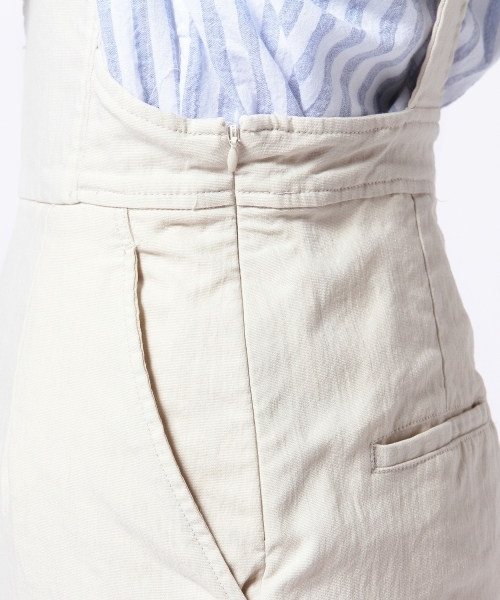 Another Edition(アナザーエディション)の「AE シャンブレーOX ジャンパーSK ◆(スカート・レディース・ブラック/ナチュラル/ライトブルー・フリー)」の10枚目の写真