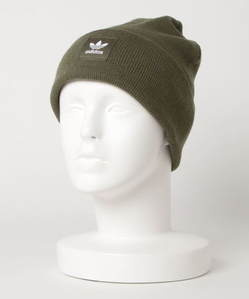 adidas（アディダス）の「アディカラー カフ ビーニー [Adicolor Cuff Beanie]  / アディダスオリジナルス adidas Originals（ニットキャップ/ビーニー・メンズ・ブラック/ネイビー/カーキ/ライトピンク/ダークブルー/ダークネイビー/ライトカーキ/ロイヤルブルー/ブルー系その他/グレー/ブルー/ベージュ/グリーン/グレー系その他・LARGE/MEDIUM/X-LARGE/SMALL/X-SMALL/XX-SMALL/S）」の5枚目の写真