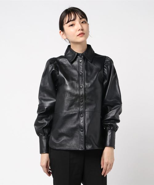 専用　GANNI / ガニー】 Cap エストネーションブラウス GANNI ガニー ブラウス Pleated Georgette V-neck Flounce