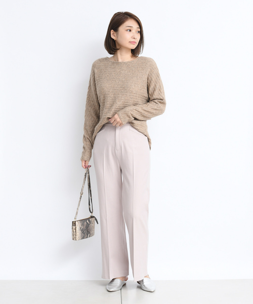 DouDou（ドゥドゥ）の「セミフレアパンツ（その他パンツ・レディース・ブラウン/サックスブルー/ピンク・38/36）」の6枚目の写真