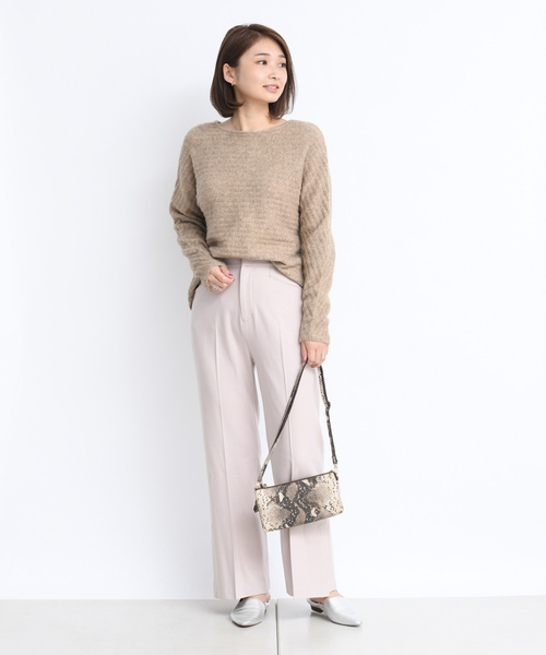 DouDou（ドゥドゥ）の「セミフレアパンツ（その他パンツ・レディース・ブラウン/サックスブルー/ピンク・38/36）」の7枚目の写真