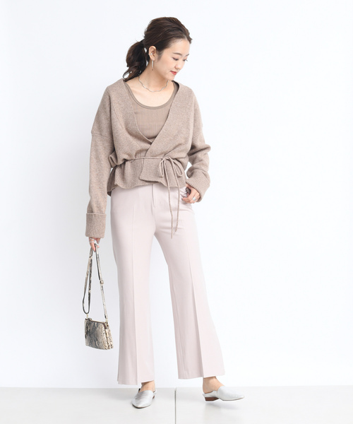 DouDou（ドゥドゥ）の「セミフレアパンツ（その他パンツ・レディース・ブラウン/サックスブルー/ピンク・38/36）」の15枚目の写真