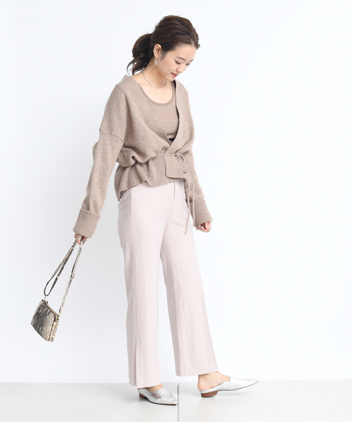 DouDou（ドゥドゥ）の「セミフレアパンツ（その他パンツ・レディース・ブラウン/サックスブルー/ピンク・38/36）」の16枚目の写真