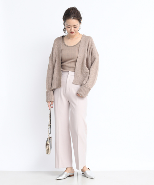 DouDou（ドゥドゥ）の「セミフレアパンツ（その他パンツ・レディース・ブラウン/サックスブルー/ピンク・38/36）」の18枚目の写真