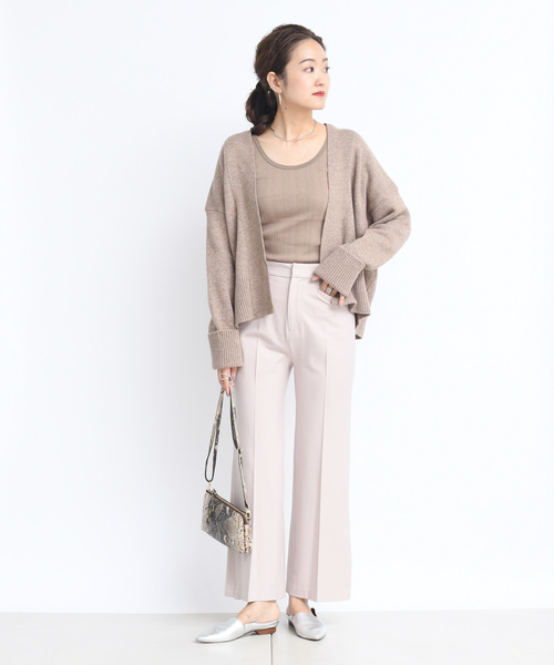 DouDou（ドゥドゥ）の「セミフレアパンツ（その他パンツ・レディース・ブラウン/サックスブルー/ピンク・38/36）」の19枚目の写真