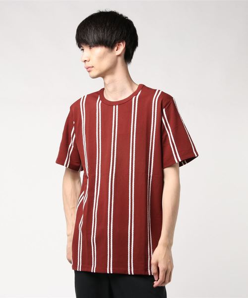 セール ジャガードストライプtシャツss Tシャツ カットソー Nano Universe ナノユニバース のファッション通販 Zozotown
