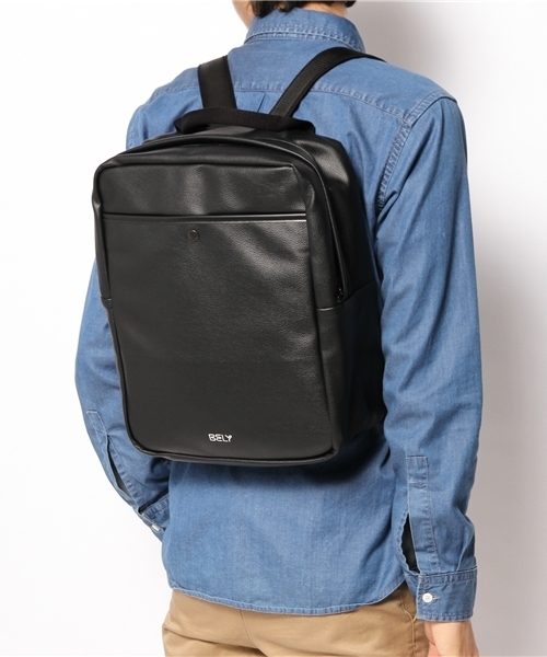 WHO'S WHO gallery（フーズフーギャラリー）の「【BELY】スクエアリュック（バックパック/リュック・メンズ・ブラック/ホワイト/キャメル・FREE）」の18枚目の写真