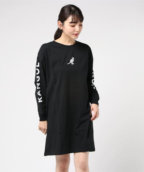 KANGOL(カンゴール)の「KANGOL×NOUNO/カンゴール KGSA-NN1924 ワンピース(ワンピース・レディース・ホワイト/ブラック/ベージュ/パープル・M/L)」の3枚目の写真
