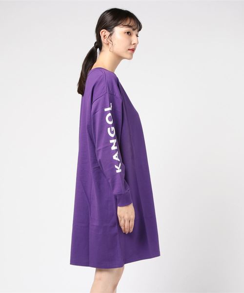 KANGOL(カンゴール)の「KANGOL×NOUNO/カンゴール KGSA-NN1924 ワンピース(ワンピース・レディース・ホワイト/ブラック/ベージュ/パープル・M/L)」の5枚目の写真