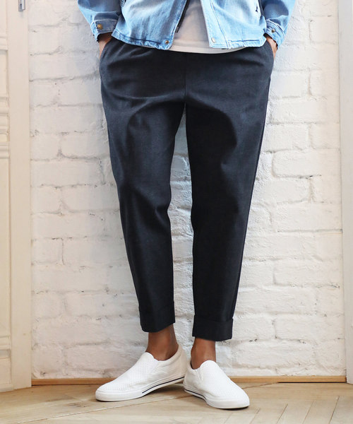 The DUFFER of ST.GEORGE(ザダファーオブセントジョージ)の「EASY WIDE PANTS:イージー ワイドパンツ(パンツ)」|ネイビー
