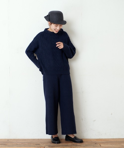 PUAL CE CIN（ピュアルセシン）の「ワイドリブニットフレア