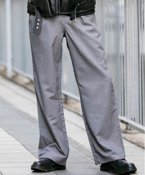 Beno（ビーノ）の「T/Rストレッチ ／ タック ワイドパンツ リラックス イージーパンツ（その他パンツ・メンズ・ブラック/グレー/ネイビー/グレー系その他/グレー系その他2・M/L/LL）」の3枚目の写真