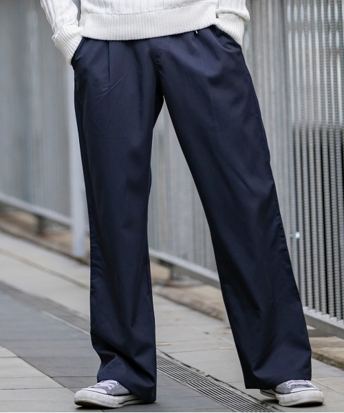 Beno（ビーノ）の「T/Rストレッチ ／ タック ワイドパンツ リラックス イージーパンツ（その他パンツ・メンズ・ブラック/グレー/ネイビー/グレー系その他/グレー系その他2・M/L/LL）」の22枚目の写真