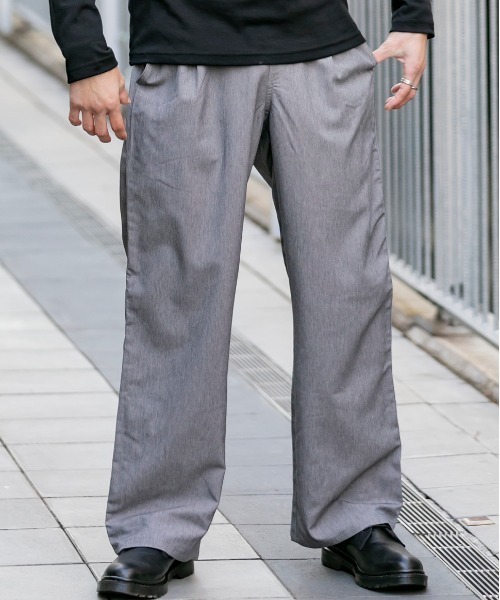 Beno（ビーノ）の「T/Rストレッチ ／ タック ワイドパンツ リラックス イージーパンツ（その他パンツ・メンズ・ブラック/グレー/ネイビー/グレー系その他/グレー系その他2・M/L/LL）」の15枚目の写真