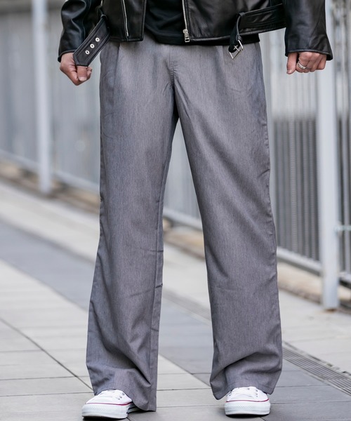 Beno（ビーノ）の「T/Rストレッチ ／ タック ワイドパンツ リラックス イージーパンツ（その他パンツ・メンズ・ブラック/グレー/ネイビー/グレー系その他/グレー系その他2・M/L/LL）」の14枚目の写真