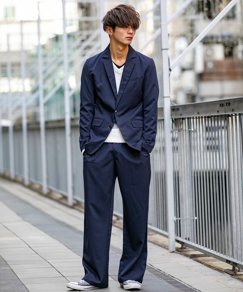 Beno（ビーノ）の「T/Rストレッチ ／ タック ワイドパンツ リラックス イージーパンツ（その他パンツ・メンズ・ブラック/グレー/ネイビー/グレー系その他/グレー系その他2・M/L/LL）」の9枚目の写真