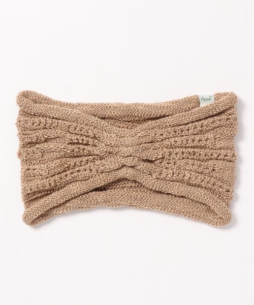 チャイハネ(チャイハネ)の「【チャイハネ】変わり編みニットヘアバンド(ヘアバンド・レディース・ネイビー/グリーン/マスタード/ナチュラル・FREE)」の6枚目の写真