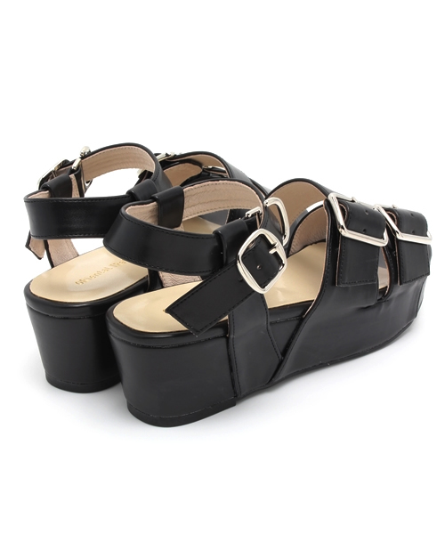 ORiental TRaffic（オリエンタルトラフィック）の「【SALE 43%OFF】ベルトサンダル★4420（サンダル・レディース・ベージュ/ブラック・S/L/LL/M）」の5枚目の写真