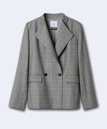 《INEDIT》ラウンドネックダブルジャケット《Loro Piana》