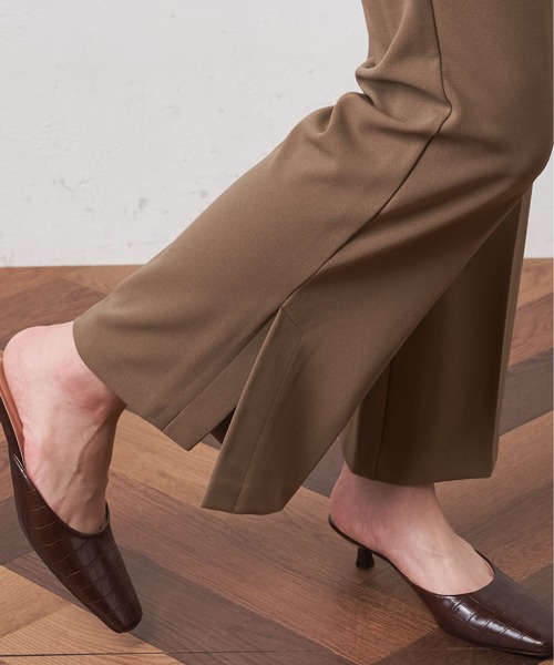 natural couture（ナチュラルクチュール）の「カットジョーゼットサイドベンツパンツ（その他パンツ・レディース・ライトベージュ/グレイッシュベージュ/ミント・L/S/M）」の15枚目の写真