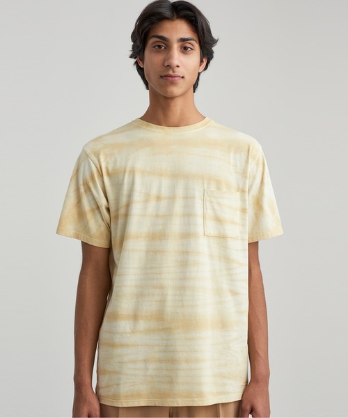 Saturdays NYC(サタデーズ ニューヨークシティ )の「Randall Mineral Wash S/S Tee(Tシャツ/カットソー・メンズ・レッド/イエロー/ブルー・XL/XS/S/M/L)」の3枚目の写真