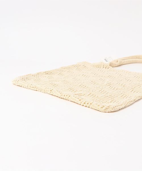 TODAYFUL（トゥデイフル）の「シアーニットバッグ（トートバッグ・レディース・レッド/オフホワイト/イエロー・FREE）」の5枚目の写真