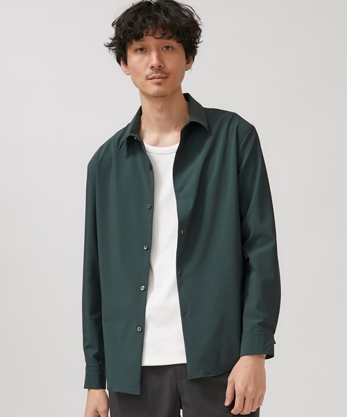 STUDIOUS(ステュディオス)の「【STUDIOUS】NIFTEC LIGHT ストレッチ レギュラーカラーシャツ(シャツ/ブラウス・メンズ・ホワイト/ブラック/ブルー/グリーン・1/2/3)」の3枚目の写真