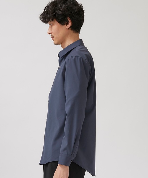 STUDIOUS(ステュディオス)の「【STUDIOUS】NIFTEC LIGHT ストレッチ レギュラーカラーシャツ(シャツ/ブラウス・メンズ・ホワイト/ブラック/ブルー/グリーン・1/2/3)」の6枚目の写真