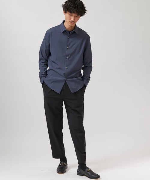 STUDIOUS(ステュディオス)の「【STUDIOUS】NIFTEC LIGHT ストレッチ レギュラーカラーシャツ(シャツ/ブラウス・メンズ・ホワイト/ブラック/ブルー/グリーン・1/2/3)」の8枚目の写真