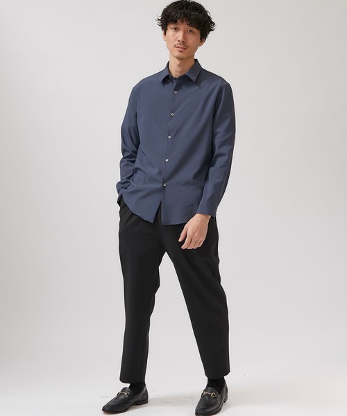 STUDIOUS(ステュディオス)の「【STUDIOUS】NIFTEC LIGHT ストレッチ レギュラーカラーシャツ(シャツ/ブラウス・メンズ・ホワイト/ブラック/ブルー/グリーン・1/2/3)」の10枚目の写真